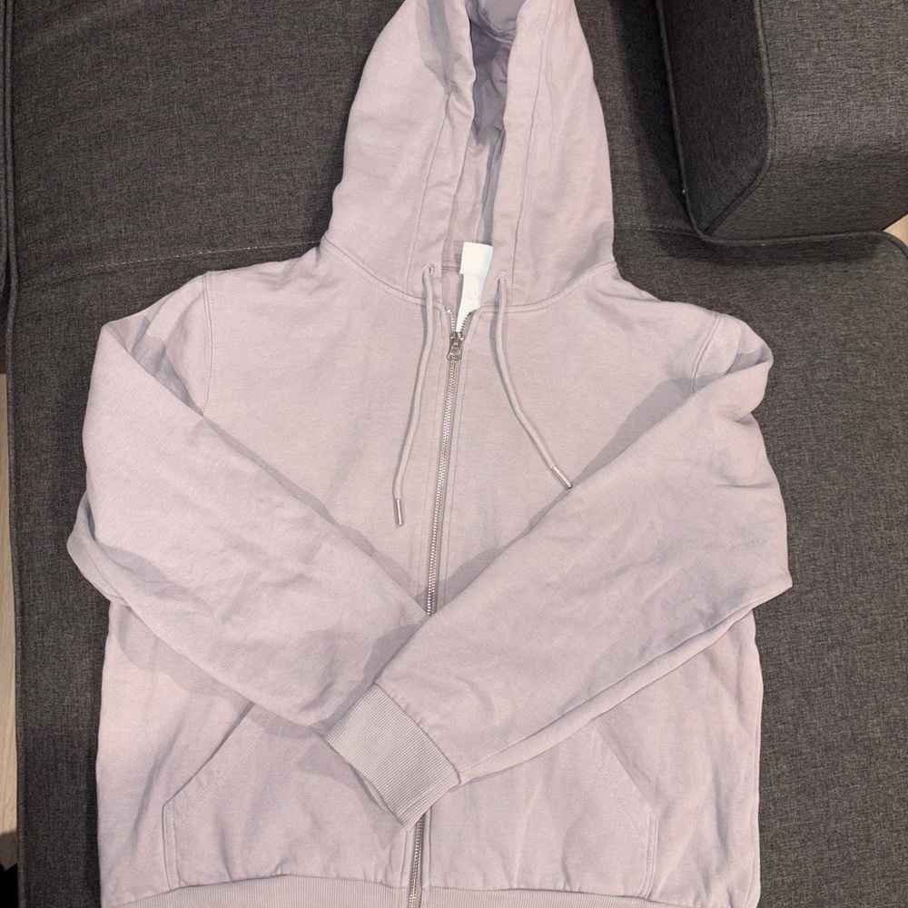 H and M grey Zip Up